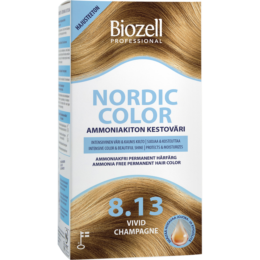 Biozell Professional Nordic Color - Kestoväri 8.13 Vivid Champagne