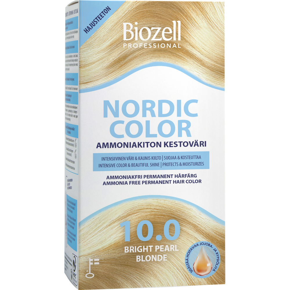 Biozell Professional Nordic Color - Kestoväri 10 Bright Pearl Blonde