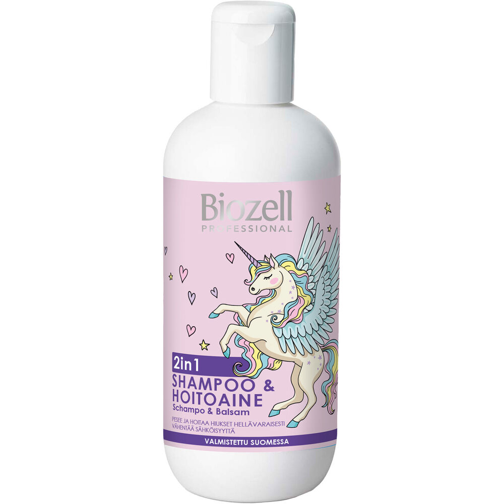 Biozell Professional Kids 2in1 - Shampoo & Hoitoaine Lapsille