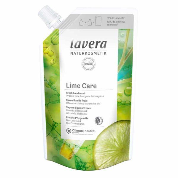 Lavera Refill Pouch Lime Care Hand Wash -Täyttöpakkaus nestemäinen käsisaippua 500ml