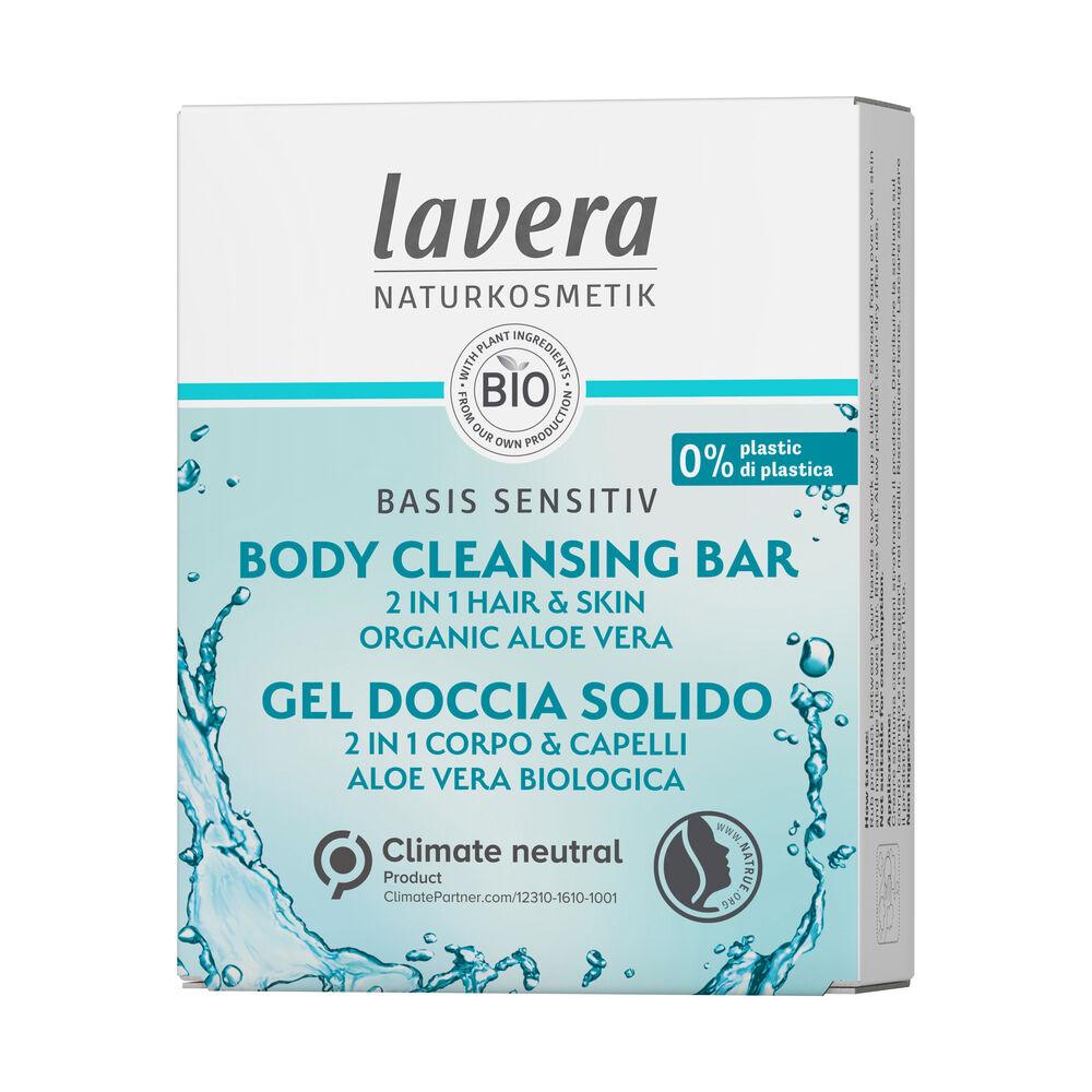 Lavera Basis Sensitiv Body Cleansing Bar -Palasaippua Vartalolle ja Hiuksille