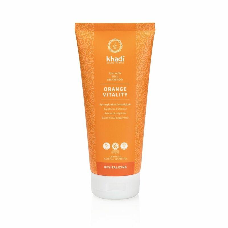 Khadi Orange Vitality Shampoo -Eloisuutta ja Raikkautta Tuova Shampoo