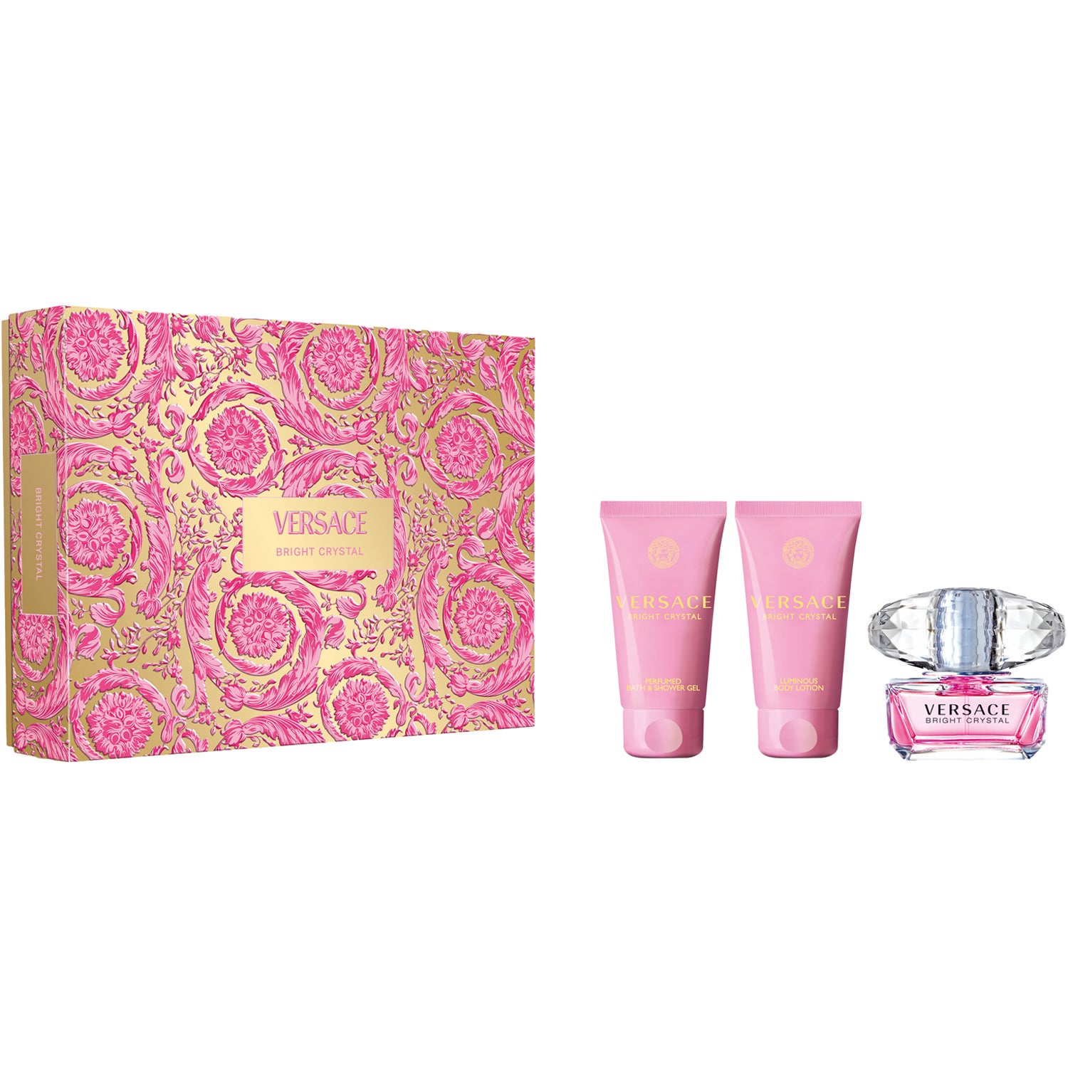 Versace Gift Set Bright Crystal 50 ml + Bath & Shower Gel 50 ml + Body Lotion 50 ml Gift box