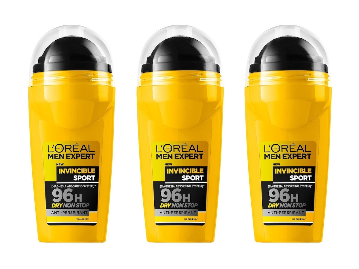 L'Oréal Paris Men Expert Roll-On Deo 3-pk Invincible Sport Deodorant For Men - 50 ml