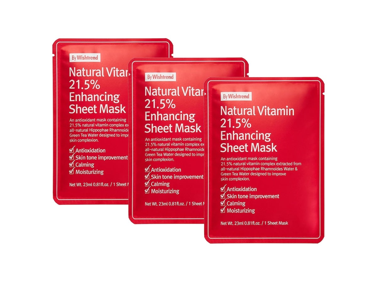 By Wishtrend By Wishtrend Natural Vitamin 21,5% Enhancing Sheet Mask 3 pcs