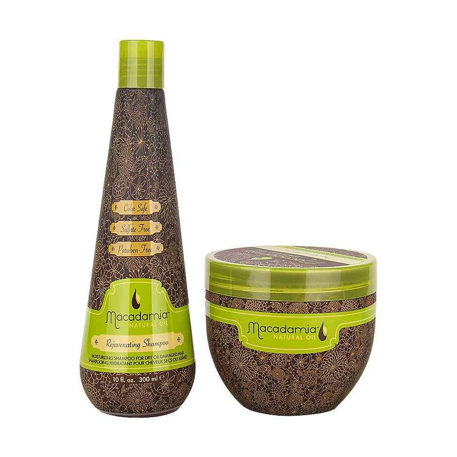 Macadamia Macadamia Duo Rejuvenating Shampoo 300ml, Masque 500ml - 800 ml