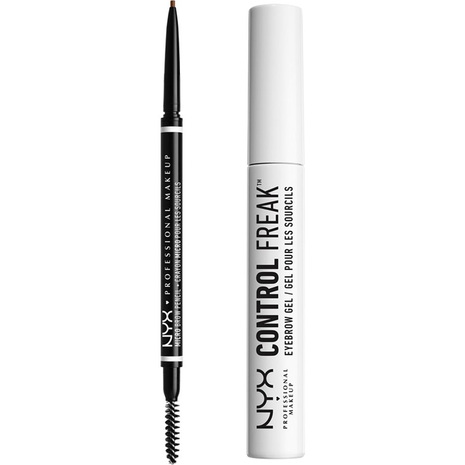 NYX Professional Makeup Micro Brow Pencil Ash Brown + Control Freak Eyebrow Gel