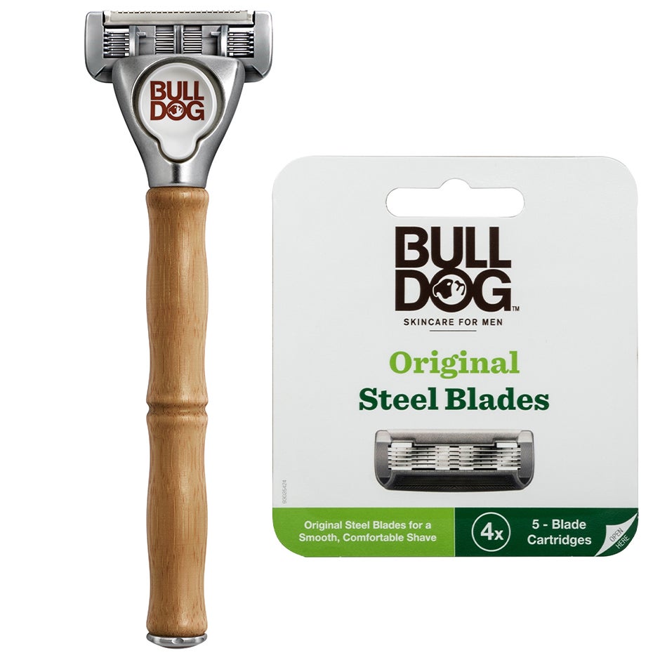 Bulldog Original Bamboo Razor & Blades