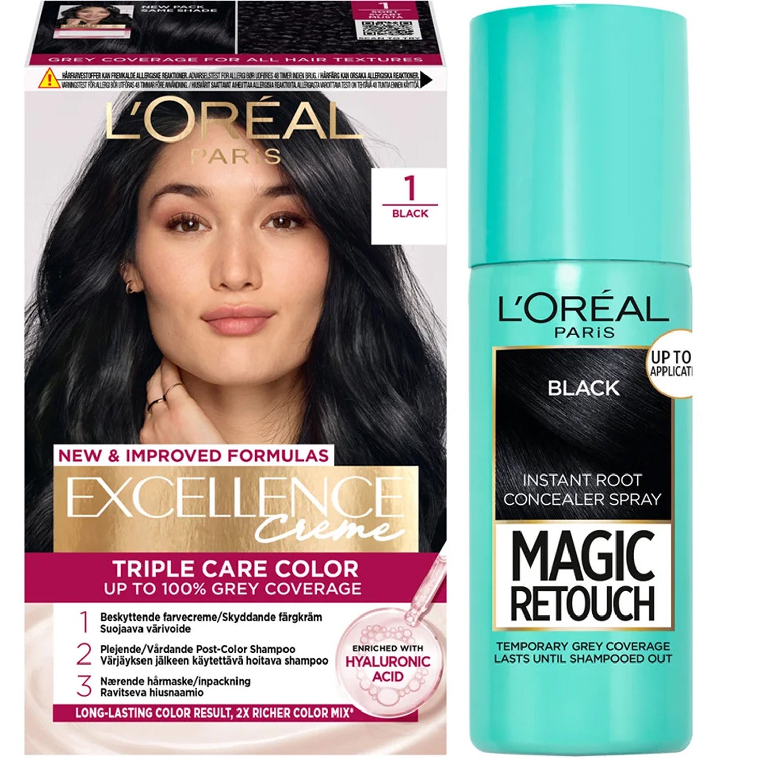 L'Oréal Paris Excellence Excellence 1 Black + Magic Retouch Roots 1 Black