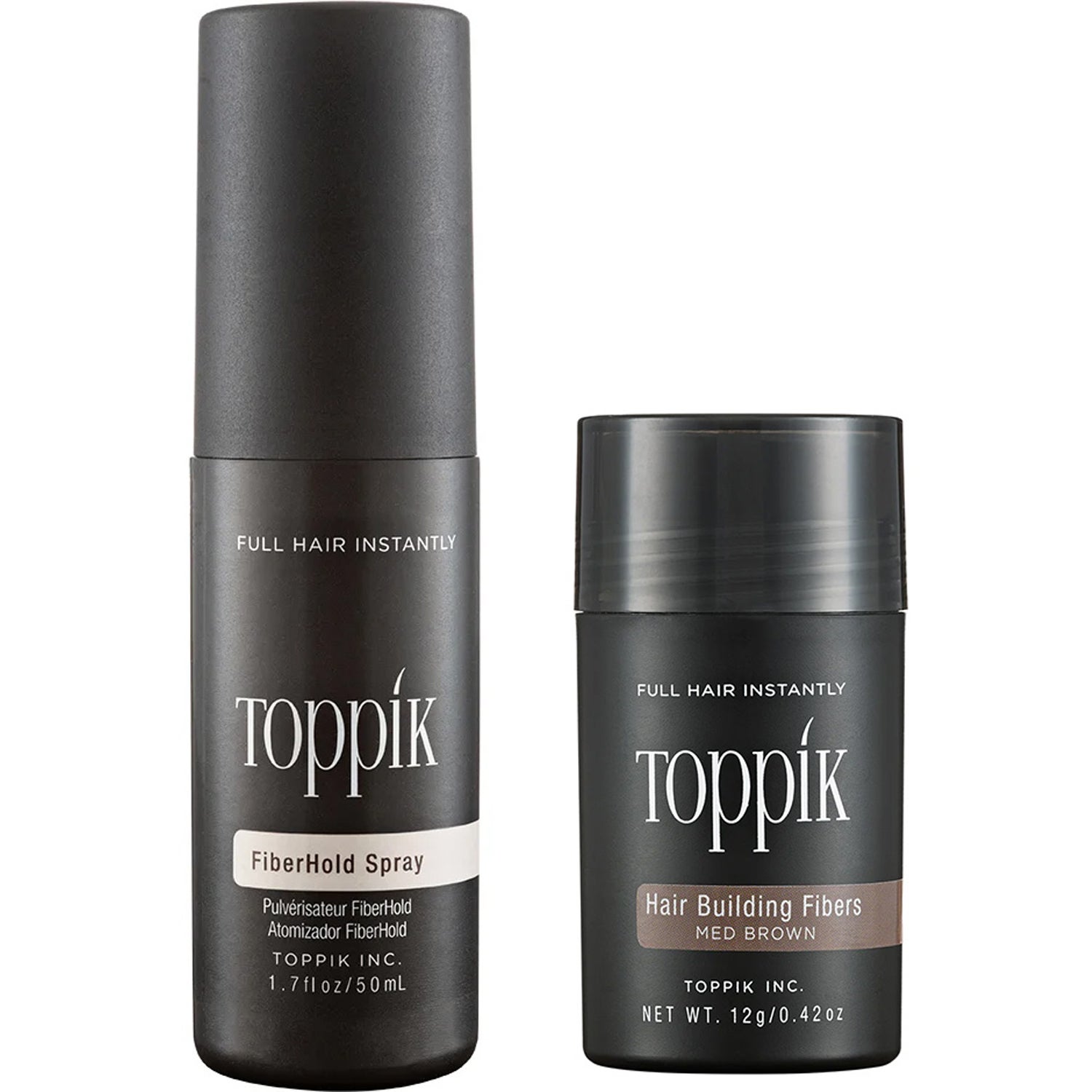 Toppik Hair Building Fibers Medium Brown & FiberHold Spray