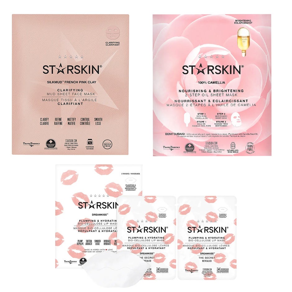 Starskin Starskin Trio Sheetmask 16g, Sheetmask 25g, Lip Mask 10g