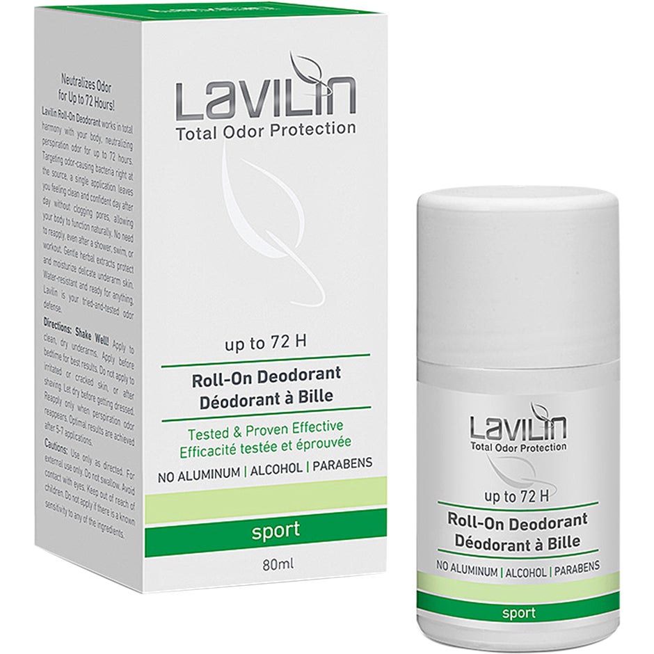 Lavilin 72 h Deodorant Roll-on Sport With Probiotics - 80 ml