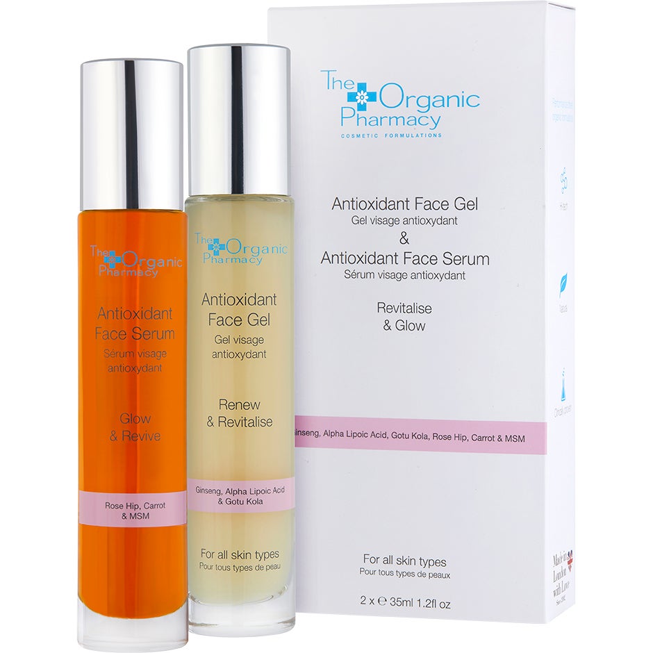 The Organic Pharmacy Antioxidant Face Serum + Antioxidant Face Gel 2x35 ml - 70 ml