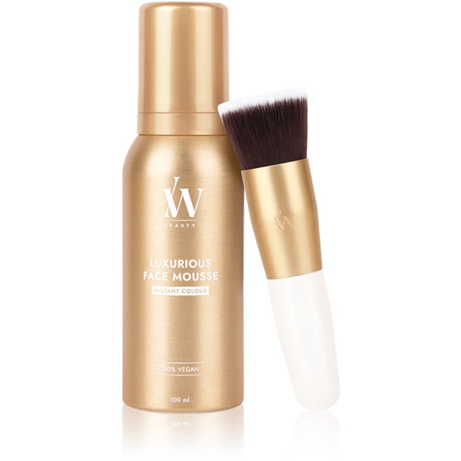 IDA WARG Beauty Instant Self-Tanning Kit Luxurious Face Mousse 100 ml & Kabuki Brush