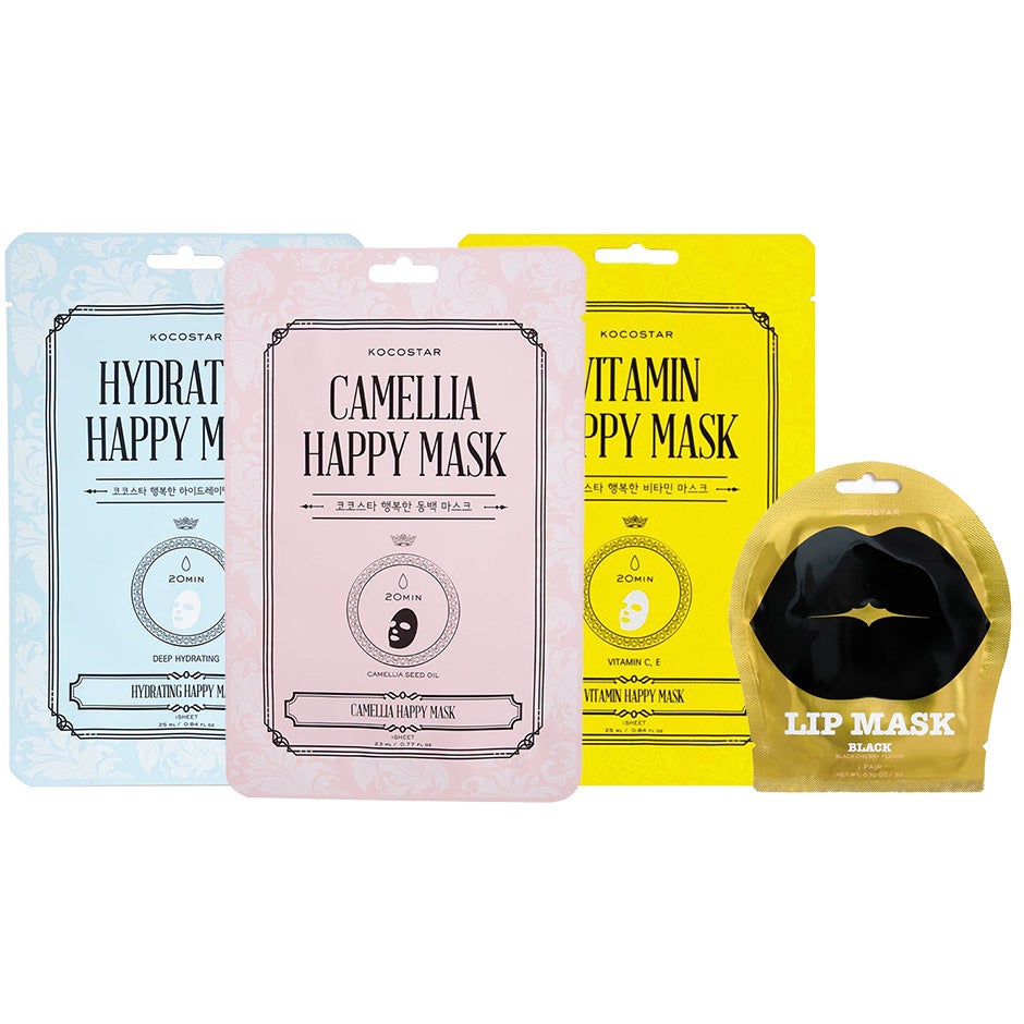 Kocostar Sheet Masks & Lip Mask 4 pcs